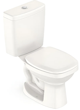 Kit Vaso Sanitário Incepa Art Branco com Caixa Acoplada e Assento