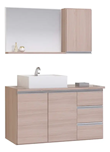 Kit Gabinete Banheiro Prisma